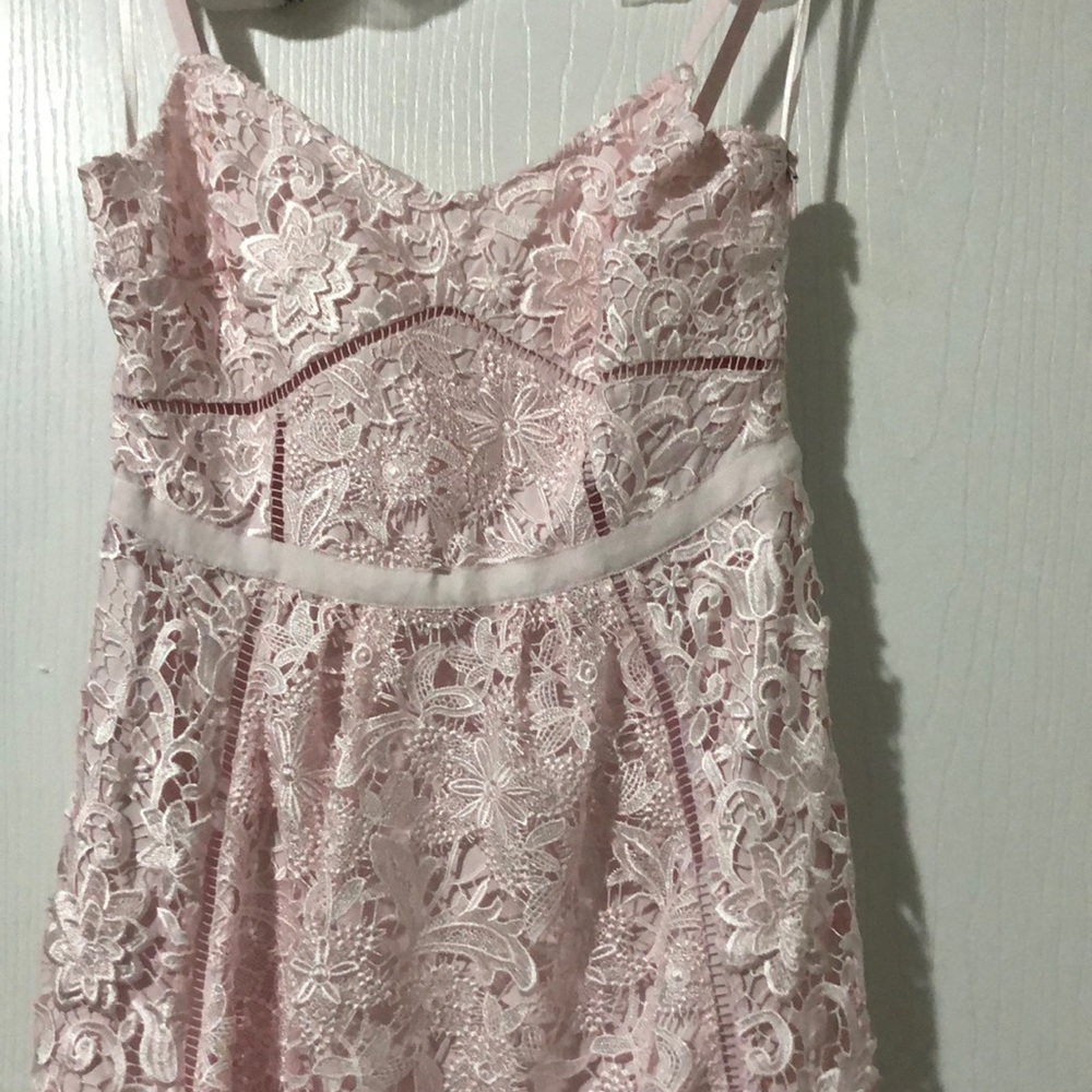 Pink flowery dress